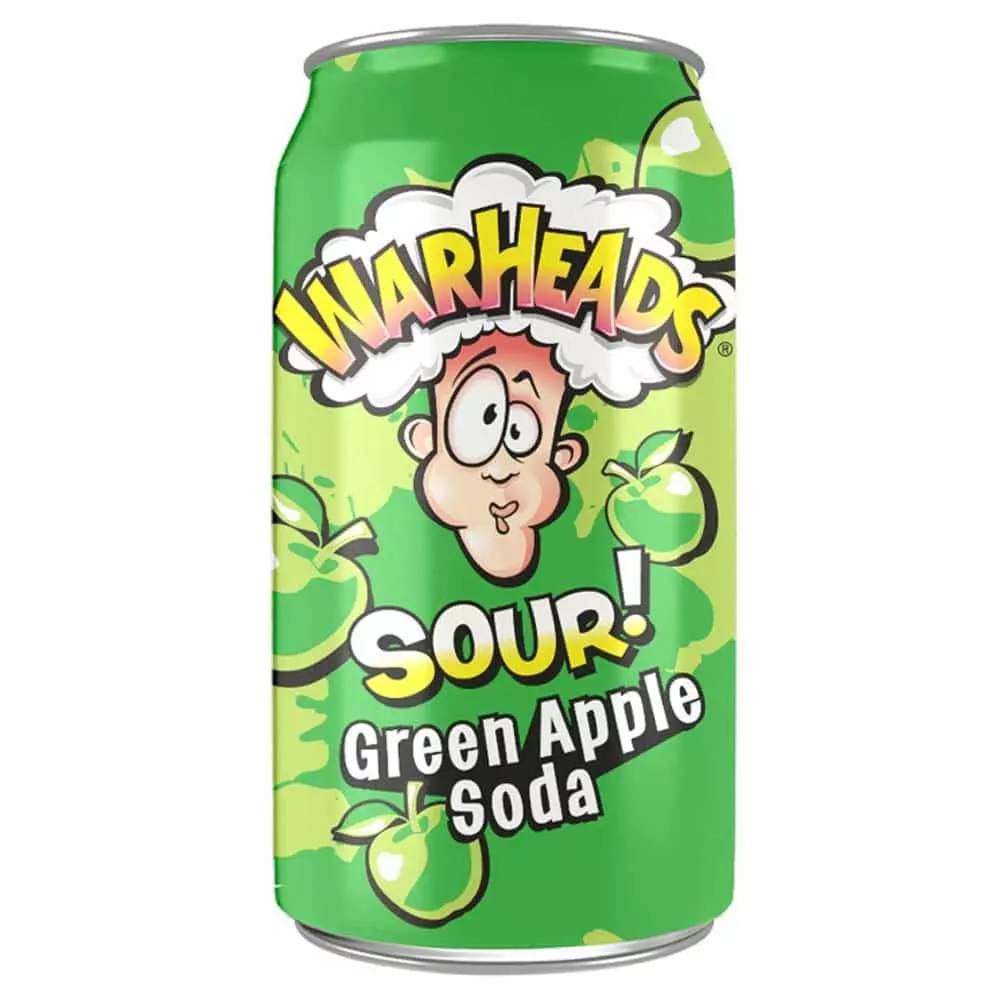 WARHEADS - GREEN APPLE SOUR SODA 3S5MI