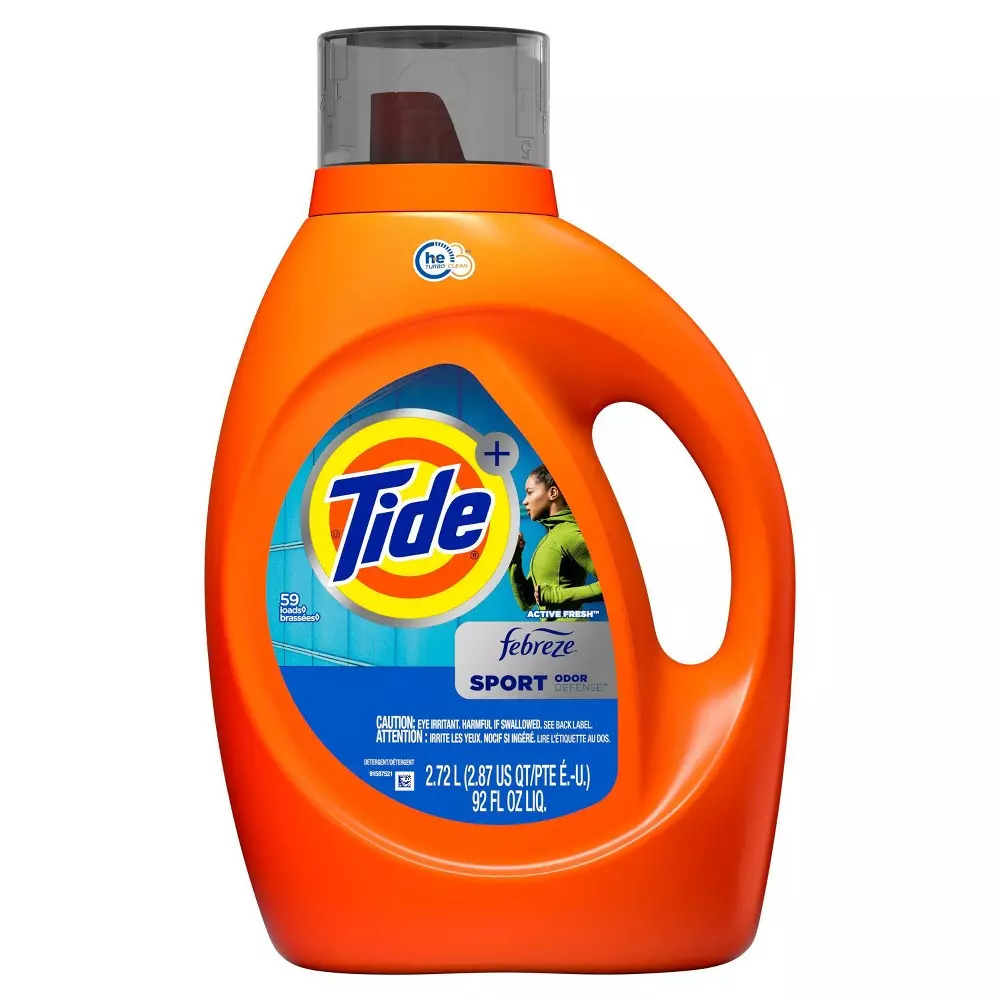 Tide plus Febreze Sport Odor Defense HE Turbo Clean Liquid Laundry Detergent