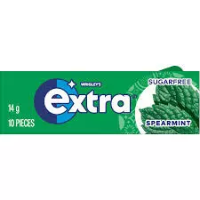 xtra Spearmint Sugar Free Chewing Gum	14g - - 10Pieces