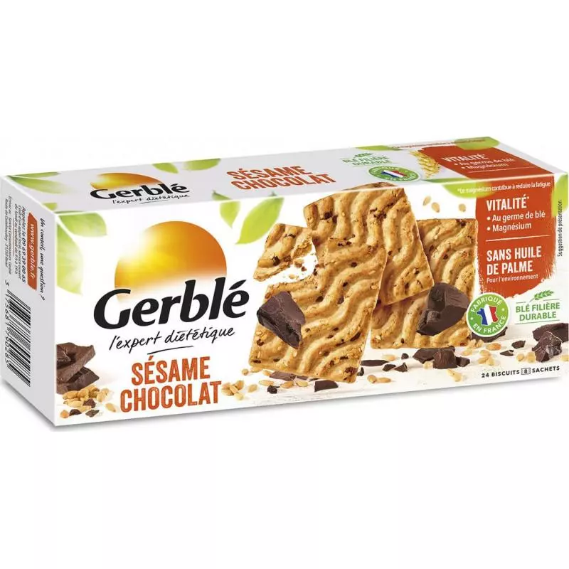 Gerble Biscuits sésame chocolat 200g