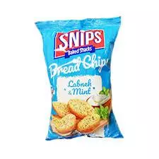 Snips Baked Labneh Mint Bread Chips Medium	95g