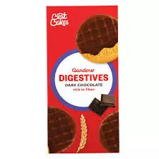 Gandour Digestives Dark Chocolate Biscuits Pack	195g