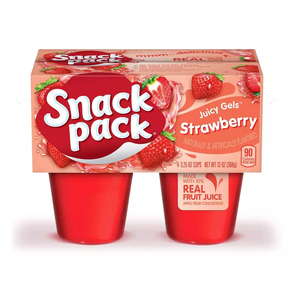 Snack Pack Strawberry Gels 4cups 368g