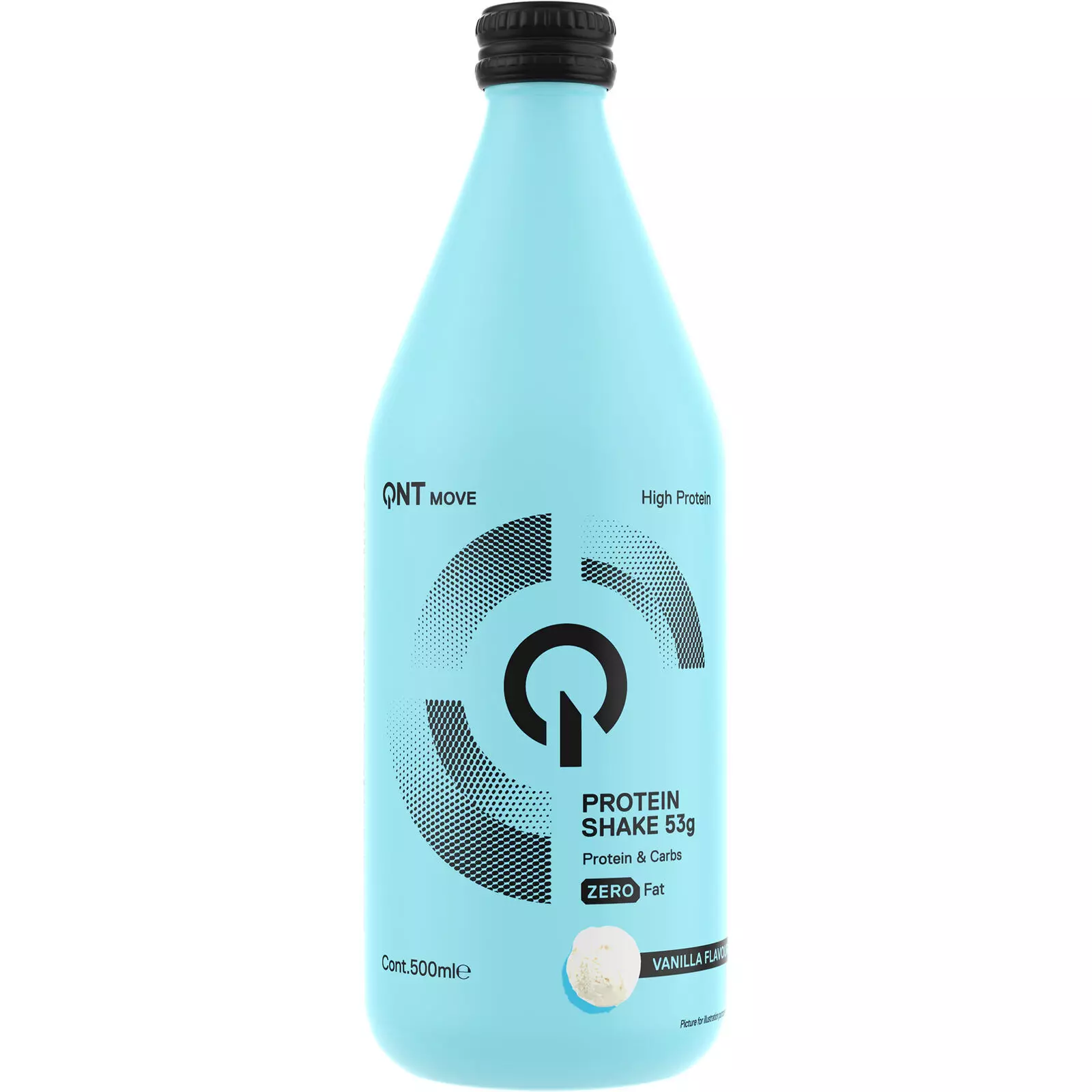 QNT Fit Protein Shake 500ml Ready To Drink Protein Shake Fat Free RTD RTDs Vanilla