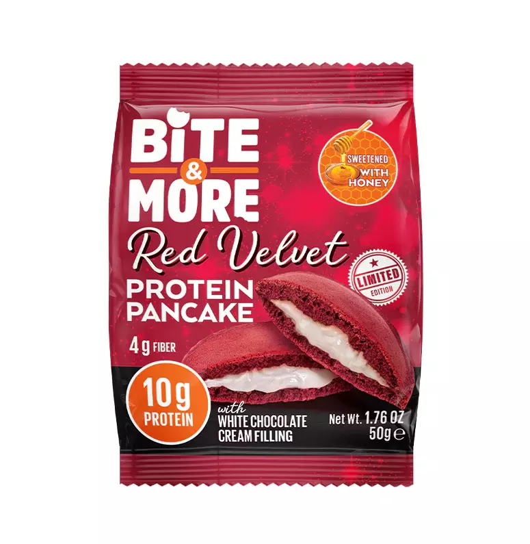 BITE&MORE PROTEIN PANCKAE RED VELVET 50G