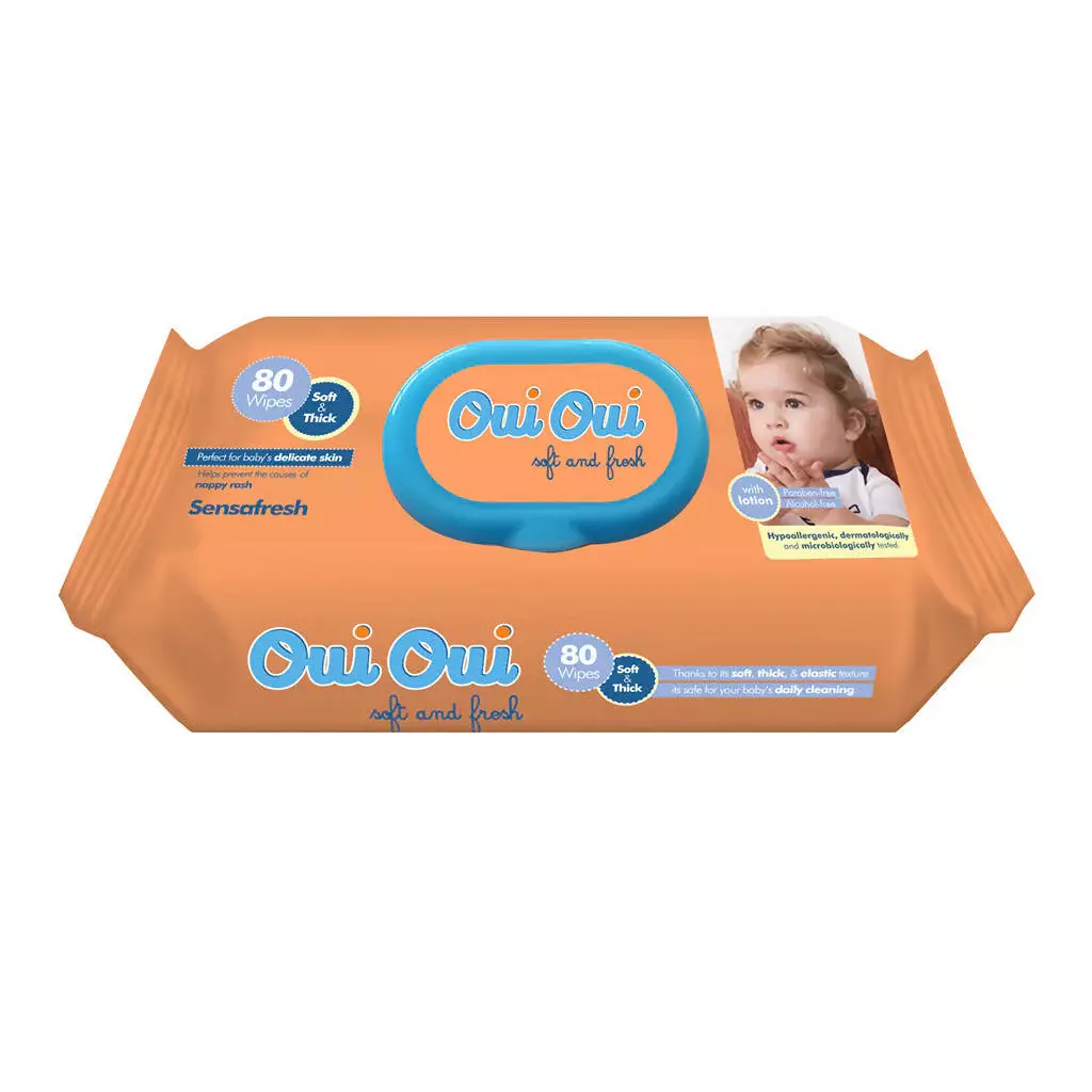 OUI OUI BABY WIPES 99% PURE WATER 80 WIPES