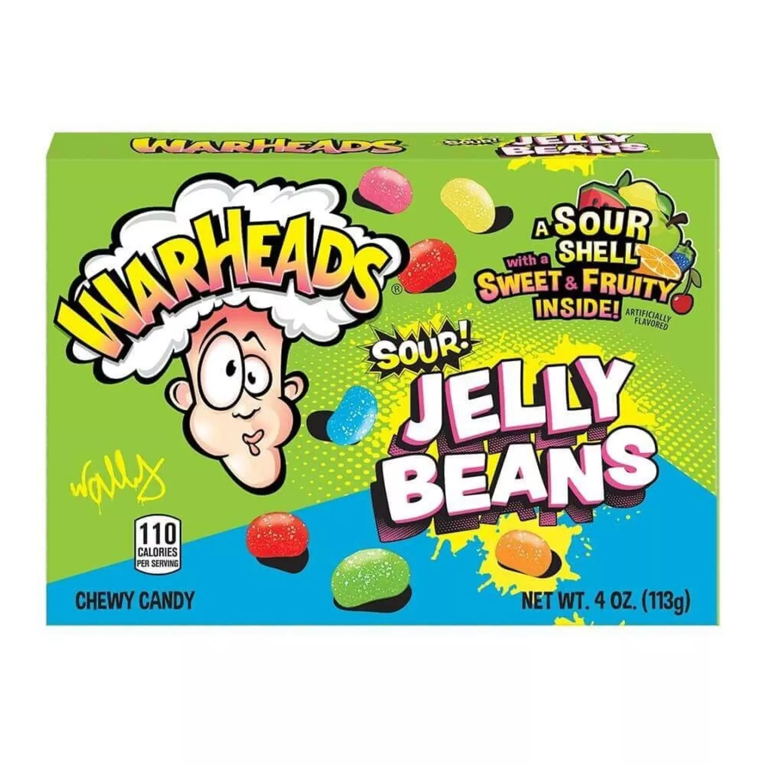 WARHEADS JELLY BEANS 113G