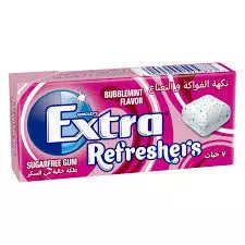 Extra Refreshers Sugar Free Bubblemint Chewing Gum	15.6g