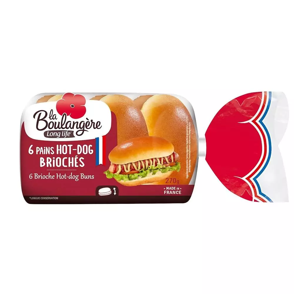 LA BOULANGERE 6 BRIOCHE HOT-DOG BUNS