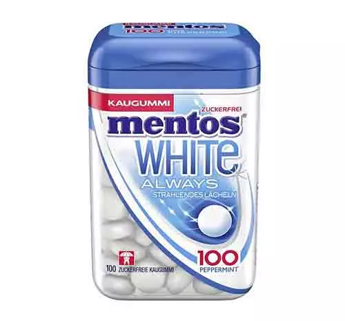 MENTOS WHITE 100PCS 106G