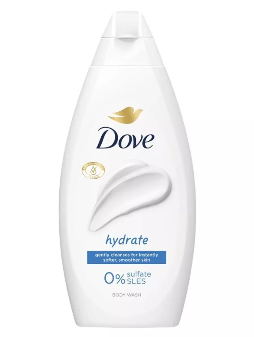 DOVE SHOER GEL HAYDRATE 0% SULFATE 450ML