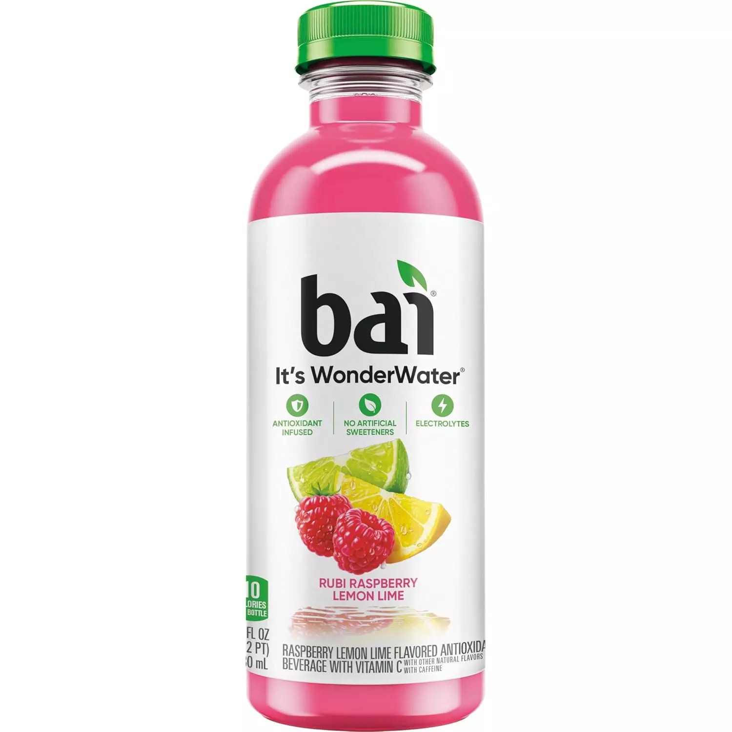 Bai Antioxidant Infused Water Beverage, Raspberry Lemon Lime, 530ml