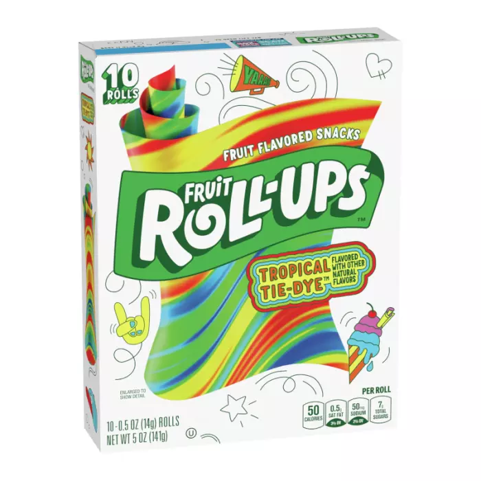 Fruit Roll-ups Tropical Tie-Dye - 5oz (141g)