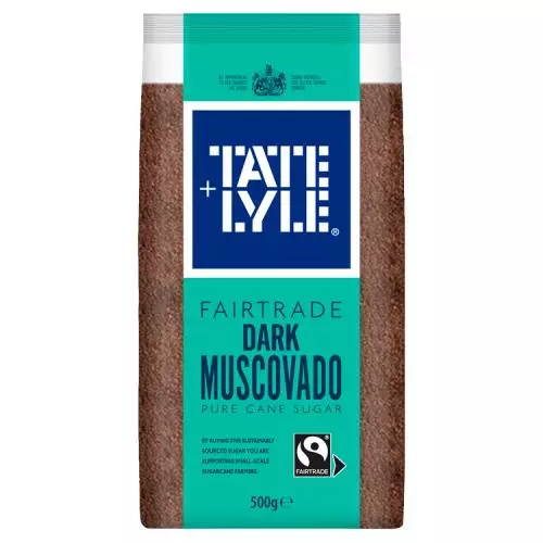 Tate + Lyle Fairtrade Dark Muscovado Pure Cane Sugar 500g