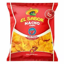 El Sabor Gluten Free Chili Nacho Chips Medium	225g