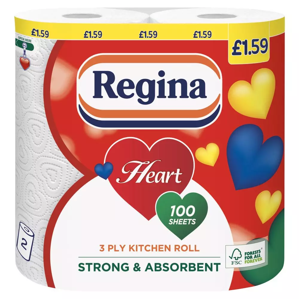 REGINA KITCHEN 2XROLL HEART