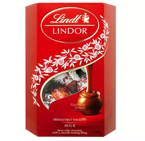 LINDT LINDOR CORNET MILK CHOCOLATE 200G