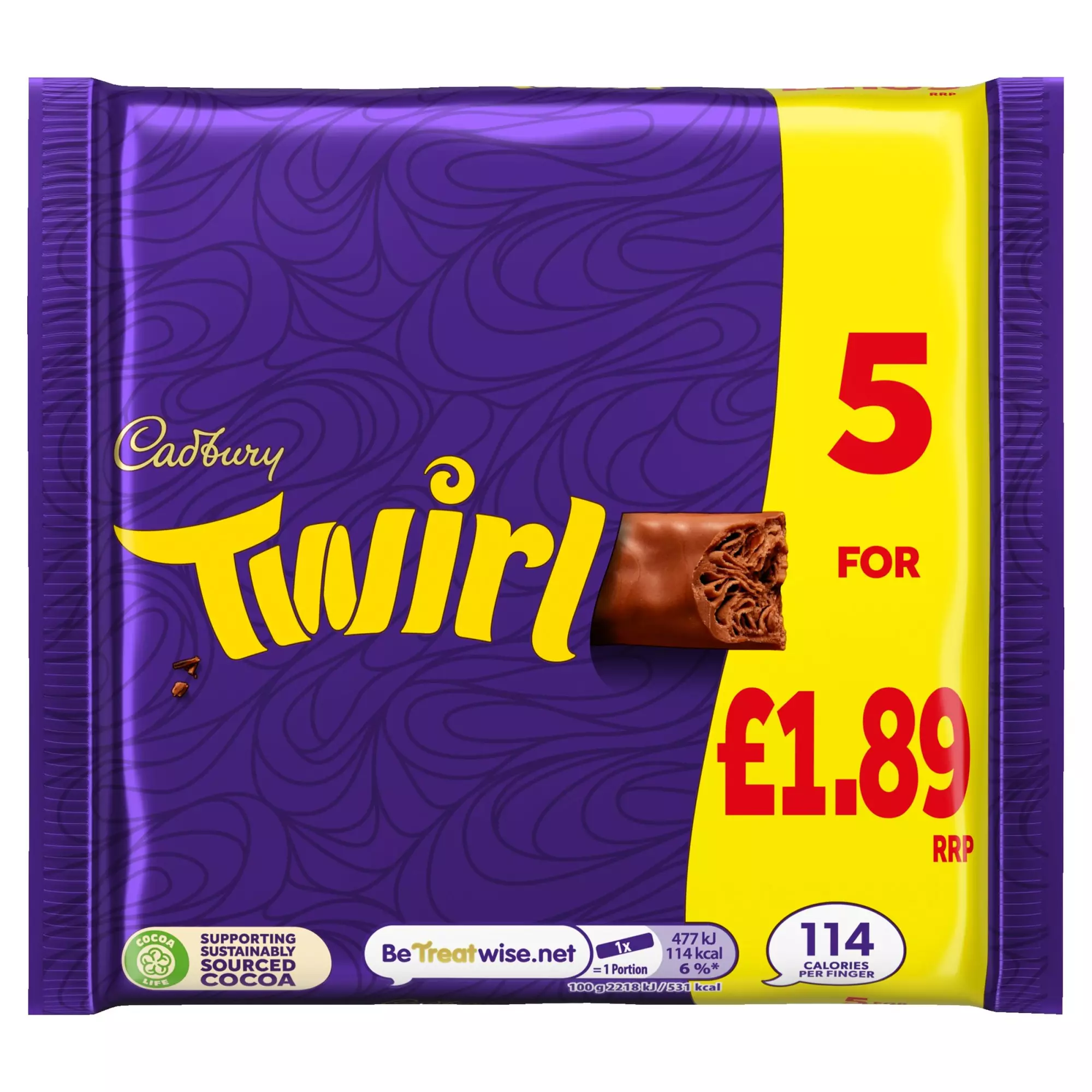 CADBURY TWIRL 107.5G (5*21.5G)