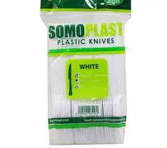 Somoplast White Plastic Forks	50Pieces