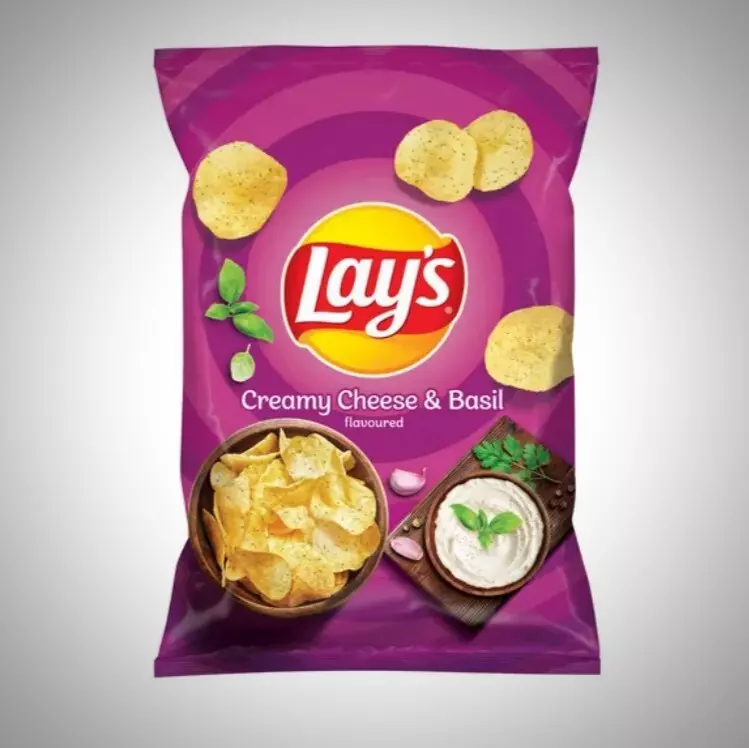 lays creamy cheese & Basil 130g