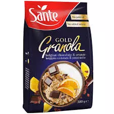 Sante Gold Belgian Chocolate & Orange Granola	300g