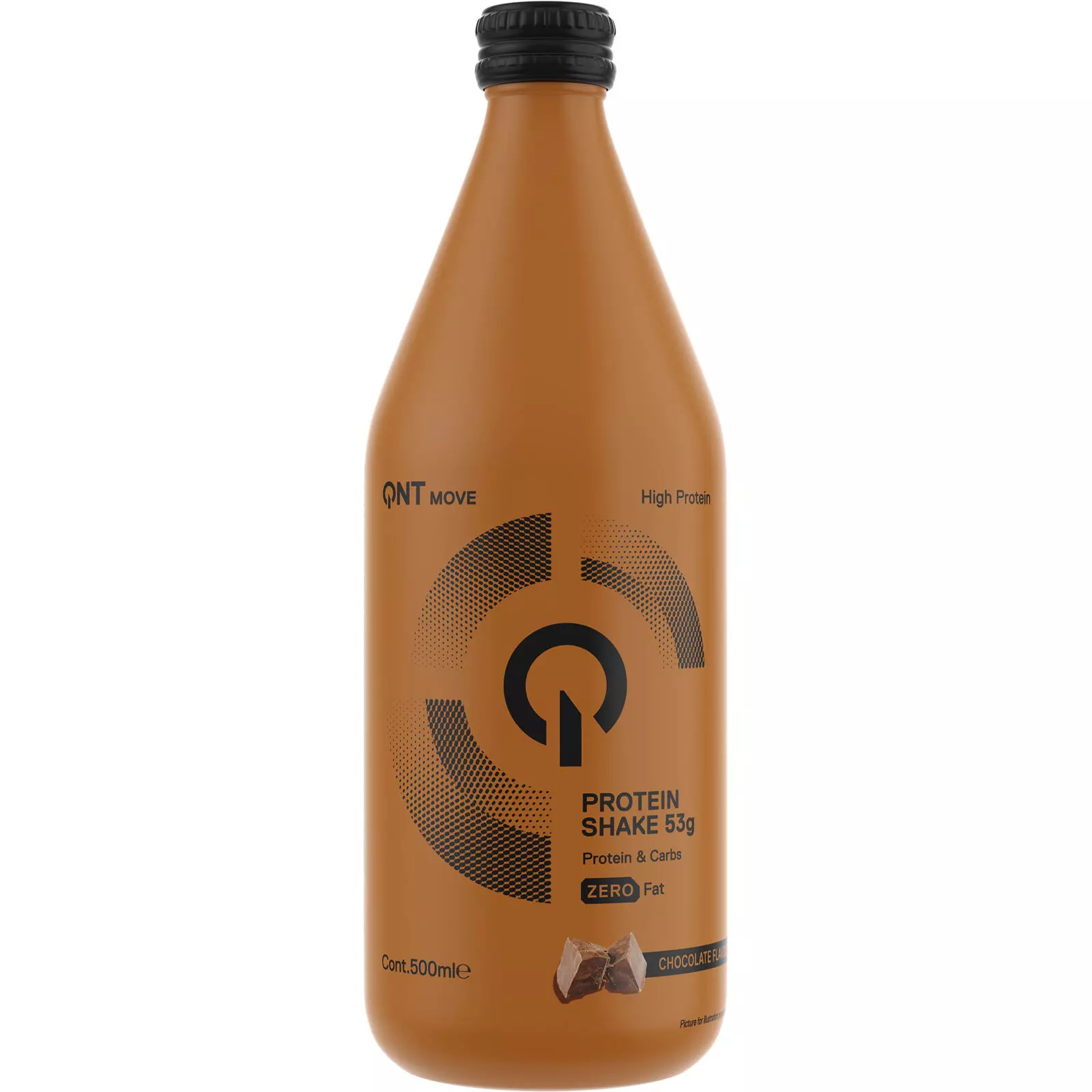 QNT Fit Protein Shake 500ml Ready To Drink Protein Shake Fat Free RTD RTDs Chocolate