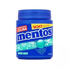 Mentos Maxi Chewing Gum Breeze Mint	63g - 42Pieces