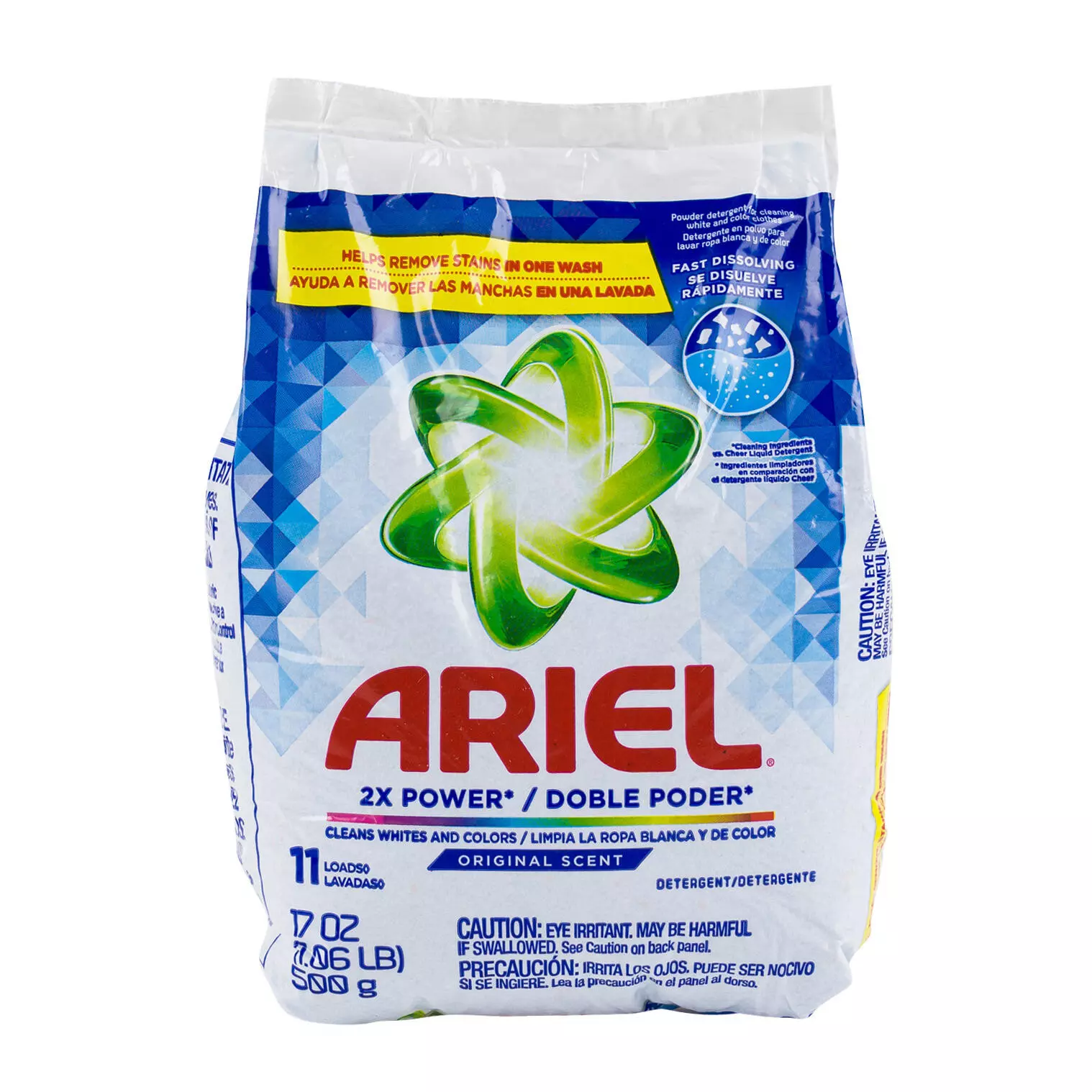 Ariel Powder Laundry Detergent, Original Scent,500g , 11 Loads