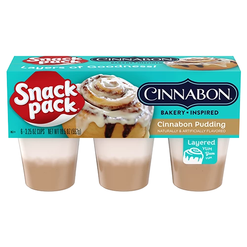 Snack Pack  Pudding, Cinnabon® 6cups (552g)
