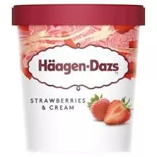 Haagen-Dazs Strawberry & Cream Ice Cream Cup	87g