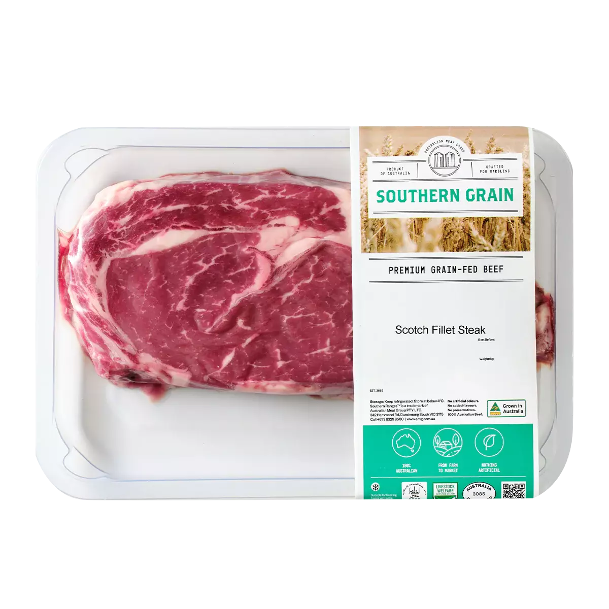 SOUTHERN GRAIN PREMIUM GRAIN-FED BEEF ANGUS TENDERLOIN STEAK-MB2+ 250G