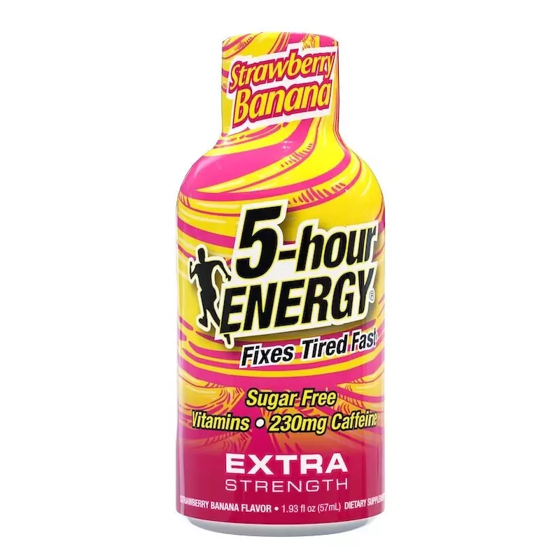 5-Hour Energy Extra Strength Dietary Supplement Strawberry Banana, 57ml