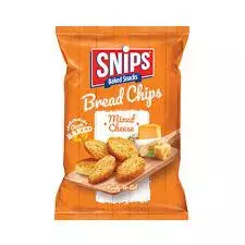 Snips Baked Mixed Cheese Bread Chips Medium	95g