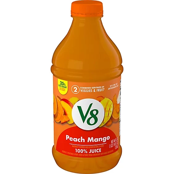 V8 Peach Mango 100% Juice 1.36L