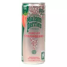 Perrier Strawberry Flavoured Sparkling Water Can	250ml