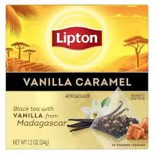 Lipton Vanilla Caramel Black Tea Box	20Tea Bags
