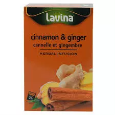 Lavina Cinnamon and Ginger Tea Box	40g -20.0Tea Bags