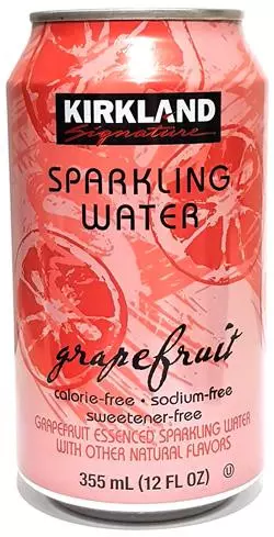 KIRKLAND-Sprkling water -grapefruit-355mL