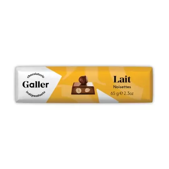 CHOCOLATE GALLER LAIT NOISETTES 65G