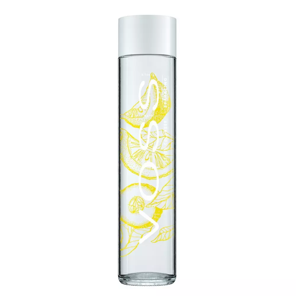 Voss Lemon Cucumber Sparkling Water Glass Bottle	375ml