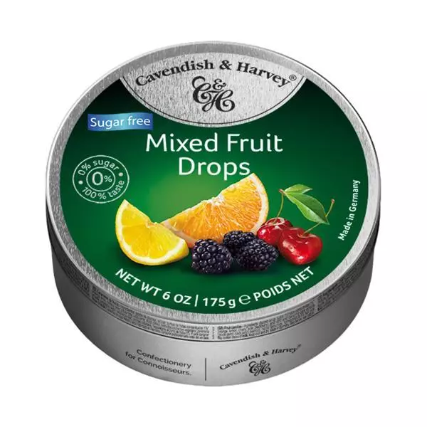 Cavendish & Harvey Mixed Fruit Drops 175G - Sugar Free