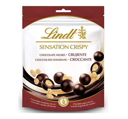 LINDT SENSATION CRISPY NEGRO 140GR