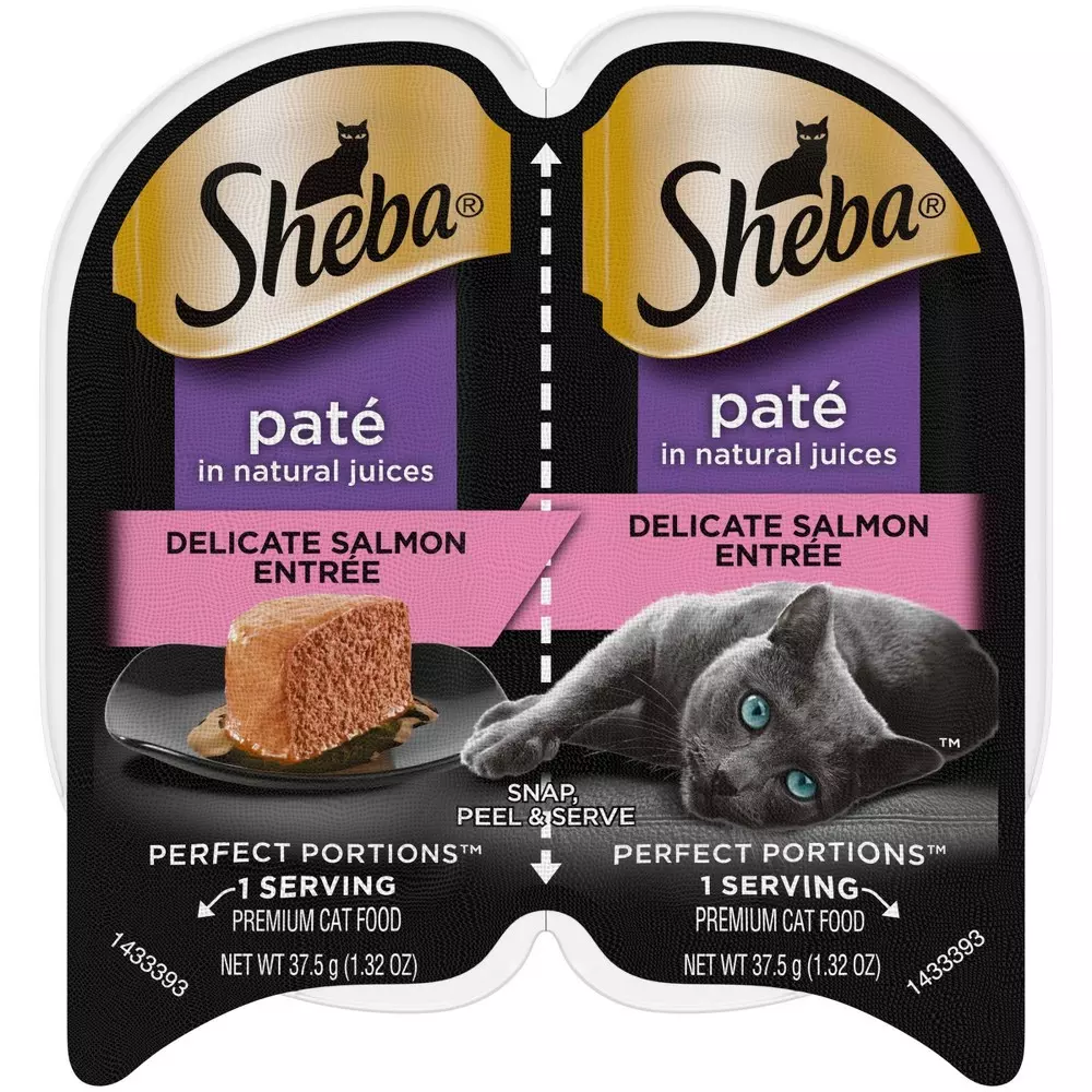 Sheba Perfect Portions Cuts In Gravy Gourmet Salmon Entree Cat Food 2.6 Oz