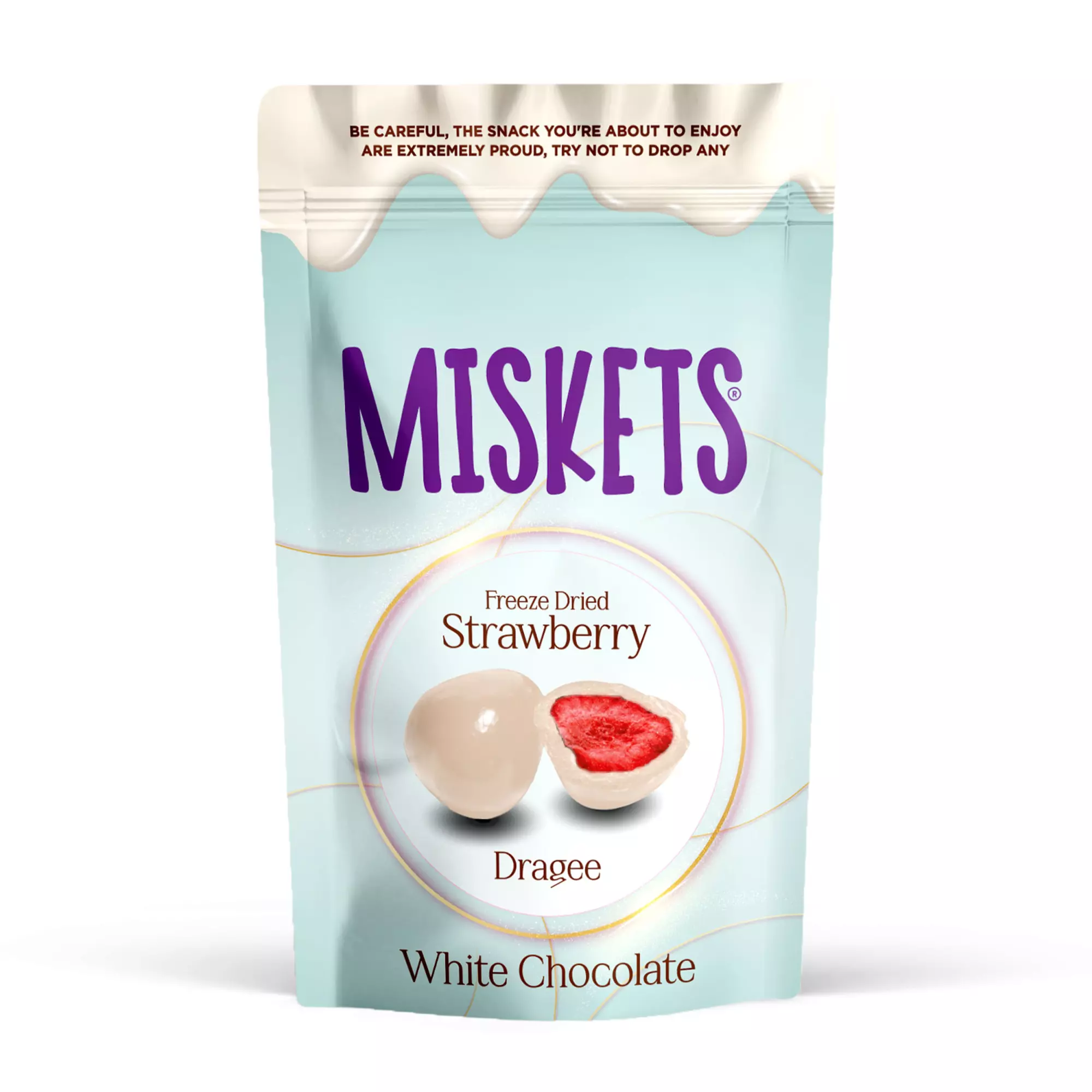 MISKETS FREEZE DRIED STRAWBERRY WHITE CHOCO 80G