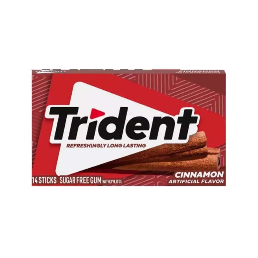 Trident Cinnamon Sugar Free Gum 14 Pieces