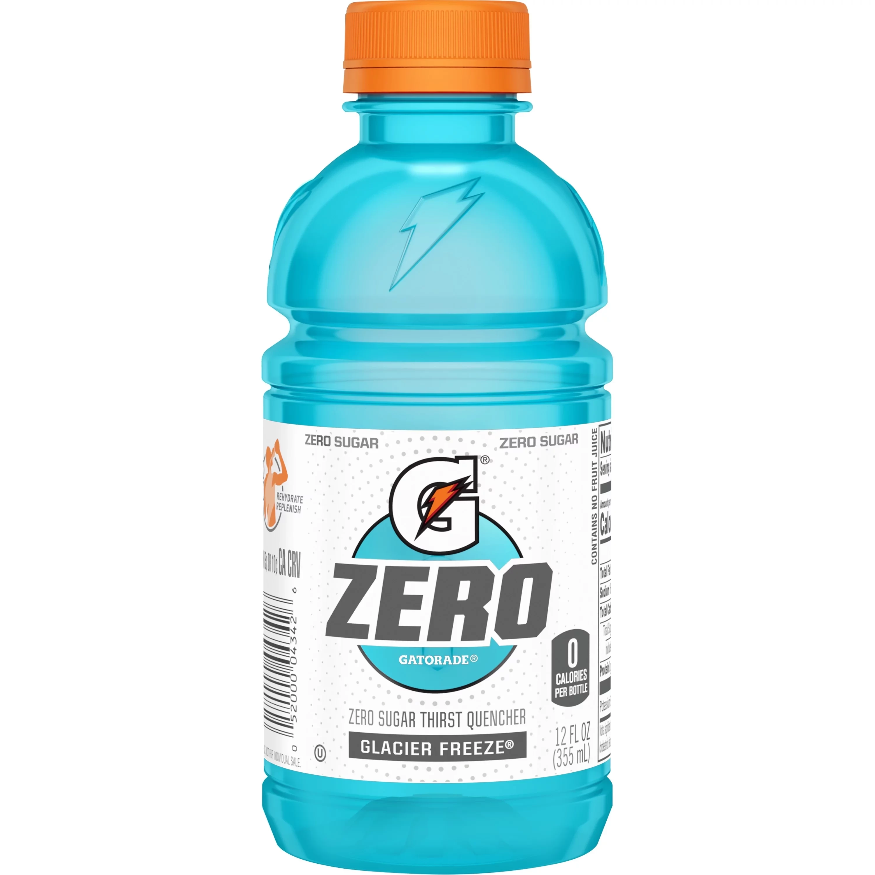 Gatorade, Zero, Glacier Freeze, Zero Sugar Thirst Quencher product primary image 12 FL OZ (355 mL)