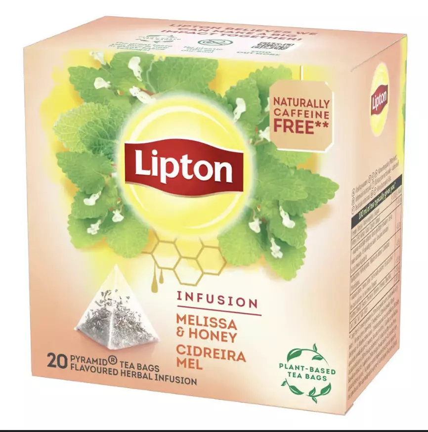 20 saquetas infusão de cidreira e mel, embalagem de 30g