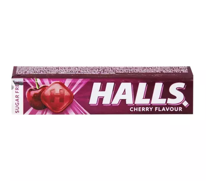 HALLS CHERRY FLAVOUR SUGAR FREE