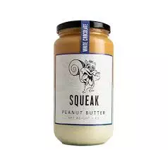 Squeak White Chocolate Peanut Butter Spread Glass Jar	350g
