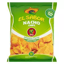 El Sabor Jalapeno Gluten Free Nacho Chips	225g